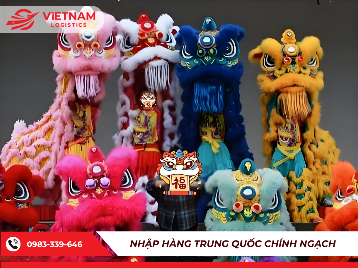 Đầu lân và trang phục múa lân